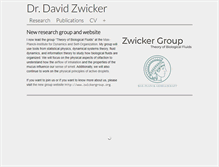 Tablet Screenshot of david-zwicker.de